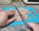 Foto del paso 2 de la receta Macarrones con pollo y tomate en 22 minutos