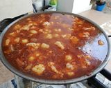 A picture of step 4 of Pork Rib and Cauliflower Paella.