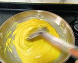 A picture of step 4 of Ghee Mysore Pak.