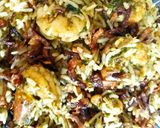 A picture of step 5 of Prawn pulao.