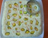 A picture of step 10 of Kalakand/Milk Powder Chhena Burfi.