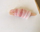 A picture of step 4 of Bacon wrapped Cheddar Chicken.