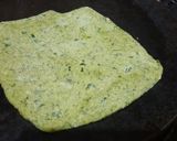 A picture of step 4 of Palak Paratha.