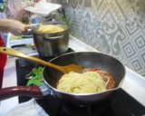 西西里鯷魚番茄義大利麵的食譜步驟13照片