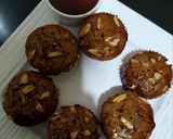 A picture of step 9 of Fruits and Nuts wheat Cake with date palm jaggery.