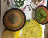 A picture of step 1 of Farali jeera aloo.