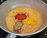 A picture of step 7 of KADHAI PANEER..