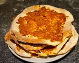 A picture of step 11 of Lahmacun.
