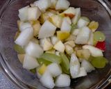 A picture of step 1 of Simple Fruit Chaat.