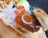 A picture of step 4 of Double patti burger.
