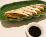 รูปขั้นตอนการทำที่ 8 ของ ขนมปัง Ciabatta ใส่พริกฮาลาพิโนกับเชดด้าชีส