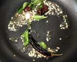 A picture of step 4 of Goru Chikkudukaya Pachadi (Cluster Beans Chutney - Andhra style).
