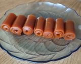 A picture of step 5 of Mango roll.