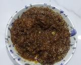 A picture of step 7 of Fig walnut halwa.