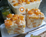 Gambar langkah 7 resipi Mango Float 🥭.