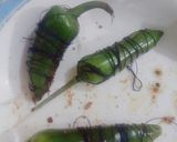 A picture of step 3 of Achari alu.
