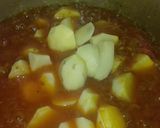 A picture of step 5 of Anday choly ka salan.