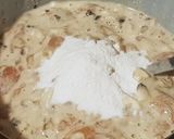 Foto del paso 7 de la receta Tempurburguesa de pollo, champiñones y mozzarella con guarnición