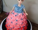A picture of step 8 of Doll cake 🎂.