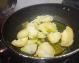 A picture of step 1 of Aloo Matar Ki Sabji without onion garlic.