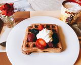 Φωτογραφία βήματος 7 της συνταγής Chocolate peanut-butter waffles