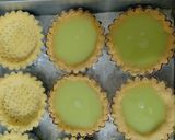 Foto langkah ke 6 dari resep Tart Susu Mini Pandan Asli / Pie Susu Pandan.