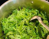 Hình bước làm 1 của món Canh rau tần ô