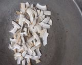 A picture of step 1 of Dry coconut farali Chikki.