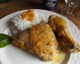 Foto del paso 3 de la receta Pollo con salsa de zanahorias y hierbas frescas