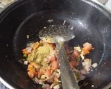 A picture of step 2 of Matar Chaat.