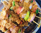 A picture of step 2 of Chicken shish taouk / chicken shashlik.
