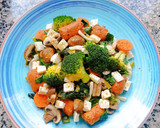 Foto del paso 6 de la receta: Salteado de verduras 🥬🥦🍄con pasta konjac y chorizo vegano💚