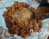 A picture of step 1 of Ghee Residue and Jaggery Laddoos.