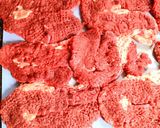 A picture of step 1 of Beef rolls in the oven.