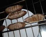 A picture of step 3 of Meat kofta with naan bread.