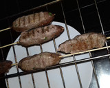 A picture of step 3 of Meat kofta with naan bread.