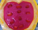 A picture of step 5 of ❤️ Heart-Shaped Eggless Strawberry Cake.