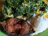 Gulai daun singkong rebon susu kambing