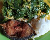 Foto langkah ke 4 dari resep Gulai daun singkong rebon susu kambing.
