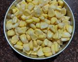 A picture of step 1 of Corn Bhel.