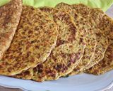 صورة لخطوة 3 من وصفة كريب مالح بالشوفان مع الخضار 😋