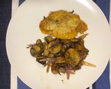 Foto del paso 5 de la receta: Pechuga en costra de parmesano y champiñones rostizados