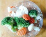 蒜香甜蝦鯖魚偽義大利麵的食譜步驟2照片