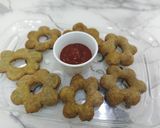 A picture of step 4 of Yam Garlic Rings.