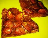 A picture of step 5 of Almond chikki.