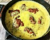 A picture of step 3 of Punjabi kadhi pakodi.