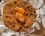 A picture of step 3 of Bajre ki Roti and Gud.