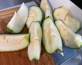 Une image de l'étape 8 de Minis chorizos grillés aux tomates et courgette ronde.