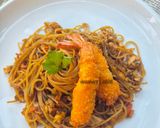 Foto langkah ke 4 dari resep Spaghetti Goreng Oriental.