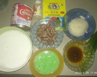 Puding Cendol Kacang Merah - Step 1